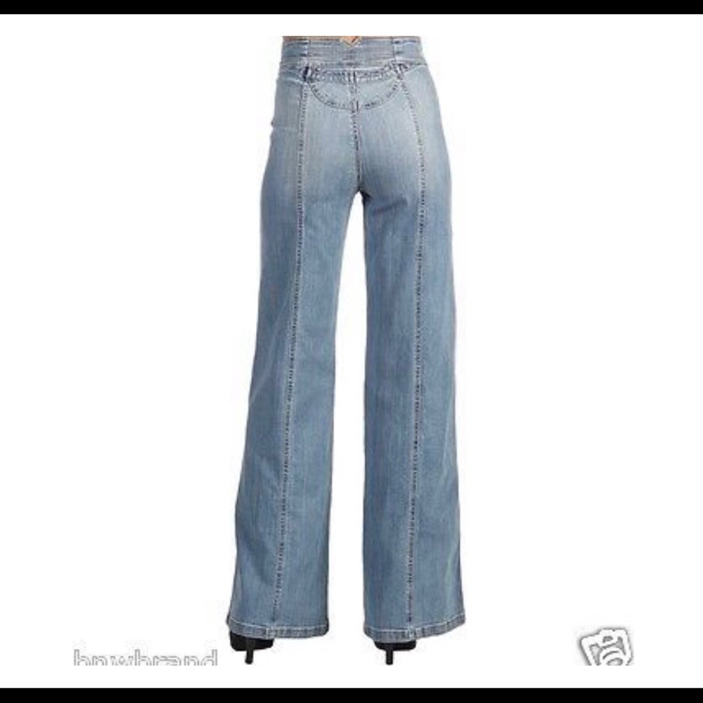 Radcliffe London Denim Stardust Pant/Jeans. Size 28, Flared Leg